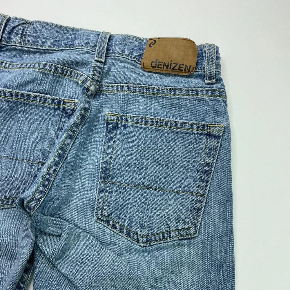 Denizen Light Blue Straight Fit Jeans Kids Size 10 Regular Adjustable Waist